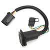 7 Way Trailer Connector 7?Pin 4?Pin Plug and Play Trailer Wiring Harness with Bracket Screw Nut for