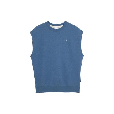 Navy Series Solid Color Casual Pullover Knitted Sports Slim Fit Breathable Round Neck Sleeveless Vest Unisex Vests Deep-Space-Blue 623127-56