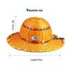 Bamboo Weave Safety Helmet - Large Brim, Breathable Summer Hat for Construction, Factory, Mine, Dock, Railway, and High-Altitude Work