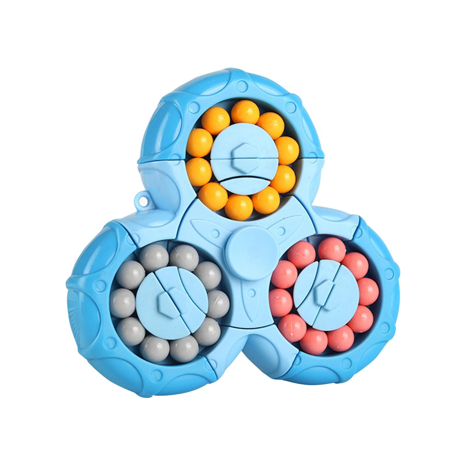 

Вращающиеся бобы, игрушки для снятия стресса, игрушки для детей и взрослых A синий