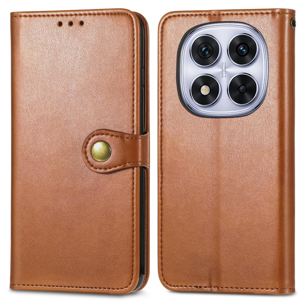 For Xiaomi Poco M8 Pro 5G/Redmi Note 15 Pro+ 5G (Global) Case Wallet Stand Leather Phone Cover with Wrist Strap