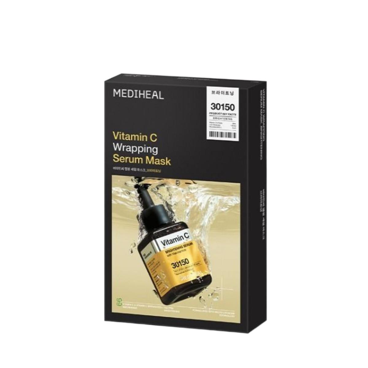 Mediheal Vitamin C Wrapping Serum Mask Brightening Skincare 10 Sheets