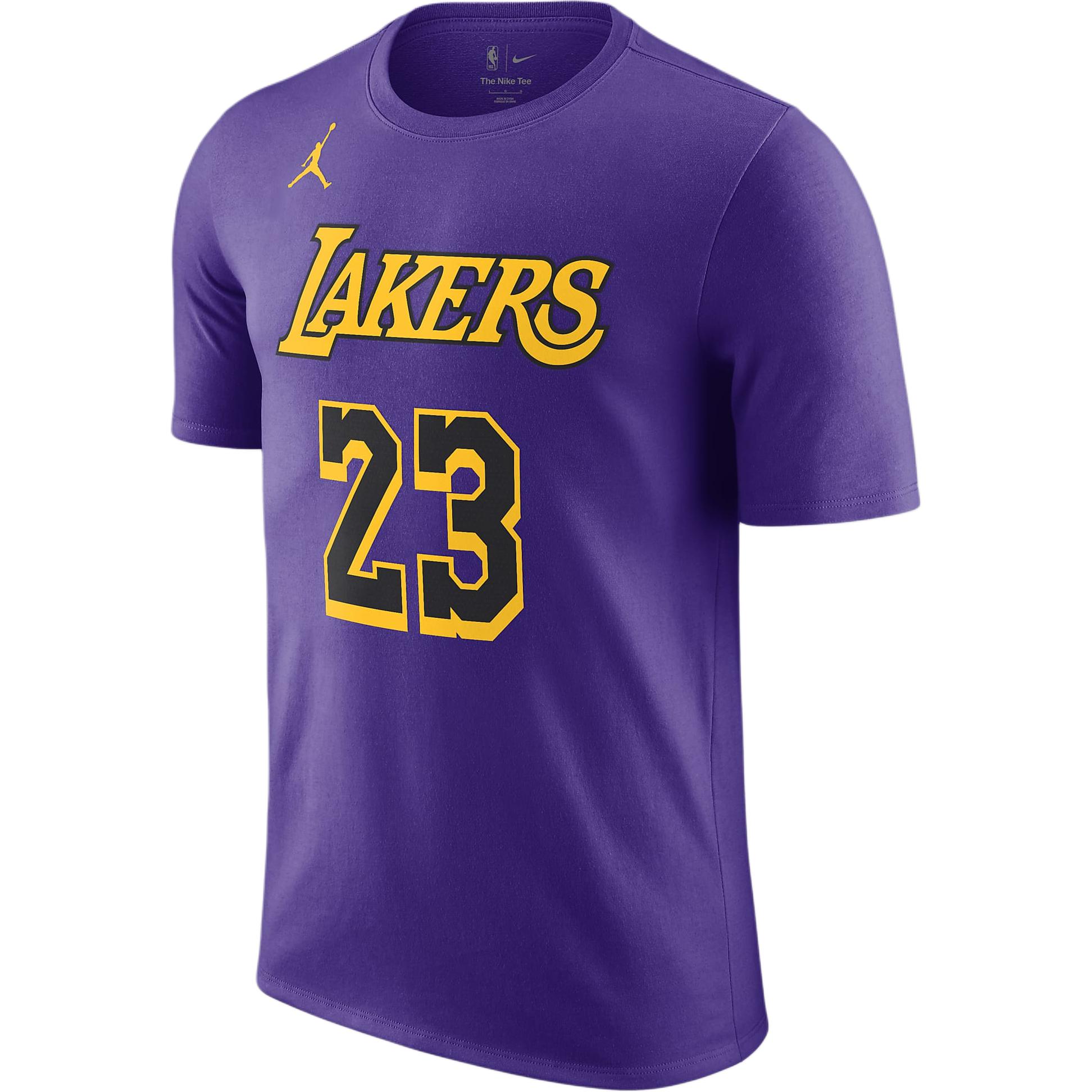 Jordan x NBA Los Angeles LakersEdition Statement T Shirt Men s Purple Field DV5778-511 US XXL