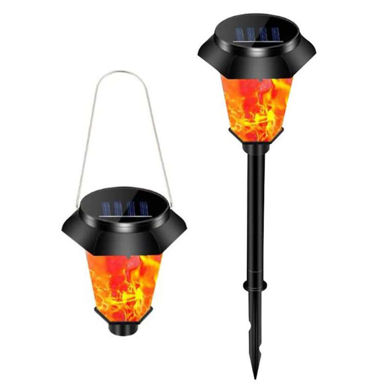 

Мерцающее пламя Солнечные фонари Солнечный свет Солнечные фонари на солнечной энергии Уличные водонепроницаемые с шипом для земли для двора Патио газон