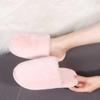 Fashion Indoor Round Toe House Fur Slippers Women Faux Fur Warm Plush Slides Woman Winter Comfort Slip On Non Slip Cotton Slippers Mujer