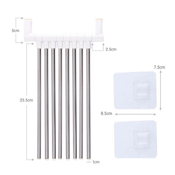 WTEMPO Kein Stanzen, rotierender Handtuchhalter, Badezimmer-Handtuchhalter zum Aufhängen, Badezimmer-Wandhandtuchhalter, Küchen-WC-Halter