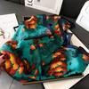 New Summer 70X70cm Big Square Scarf Silk Scarf Vintage Print Scarf Kerchief Popular Silk Scarves Bandanna Sun Protection Scarf