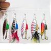 A1A2 5Pcs Fishing Spoons Lures Sequins Baits Casting Fish Lures Baits Fishing Lures