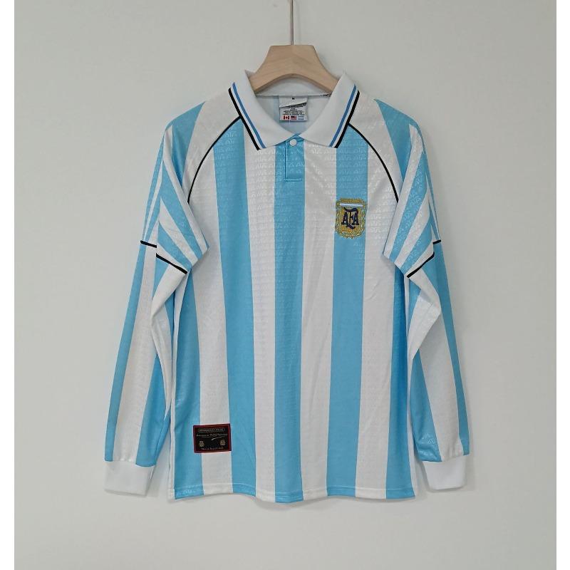 Camiseta retro de manga larga Camiseta de fútbol Real Madrid Manchester United Inglaterra Arsenal Portugal Inter de Milán AC camiseta réplica