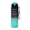 Gradient Color 800ml Sports Water Bottle with Pop-up Lid and Straw
