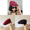 Classic British Girl Beret Hat With Breathable Fabric For Casual Fashion Style