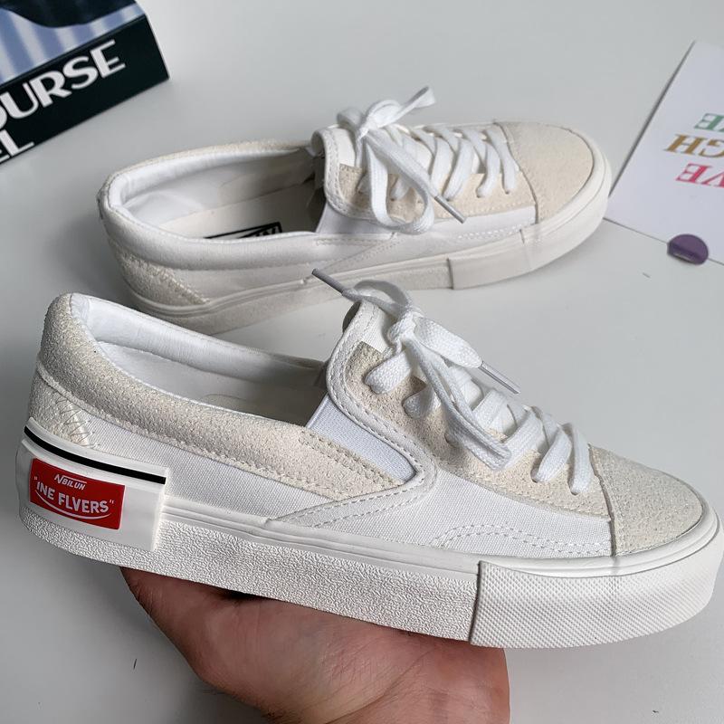 

Fashion High Quality Students Casual Sneakers Lovers 2025 Spring Unisex Canvas Shoes Men Women Girls Sneakers Casual Walking Shoes 35 белый