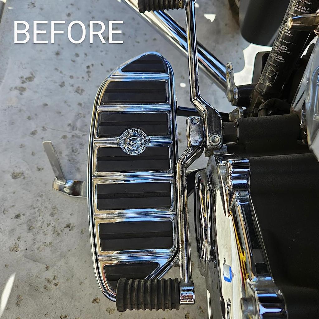Aluminum Footpeg Spacer Floorboard Extension Kit Offering 1 To 1.5Inch Extension For Improved Leg Room On Motorcycle