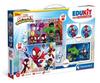Puzzle 48 + 36 + Memo + 6 Klocków Edukit Spidey
