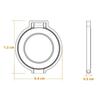 T15 2 in 1 Magnetic Phone Stand Ring Holder Foldable Aluminum Alloy Bracket for iPhone/iPad