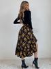 2025 Spring Floral Waist-Cinching Skirt - Loose Fit for Europe & America