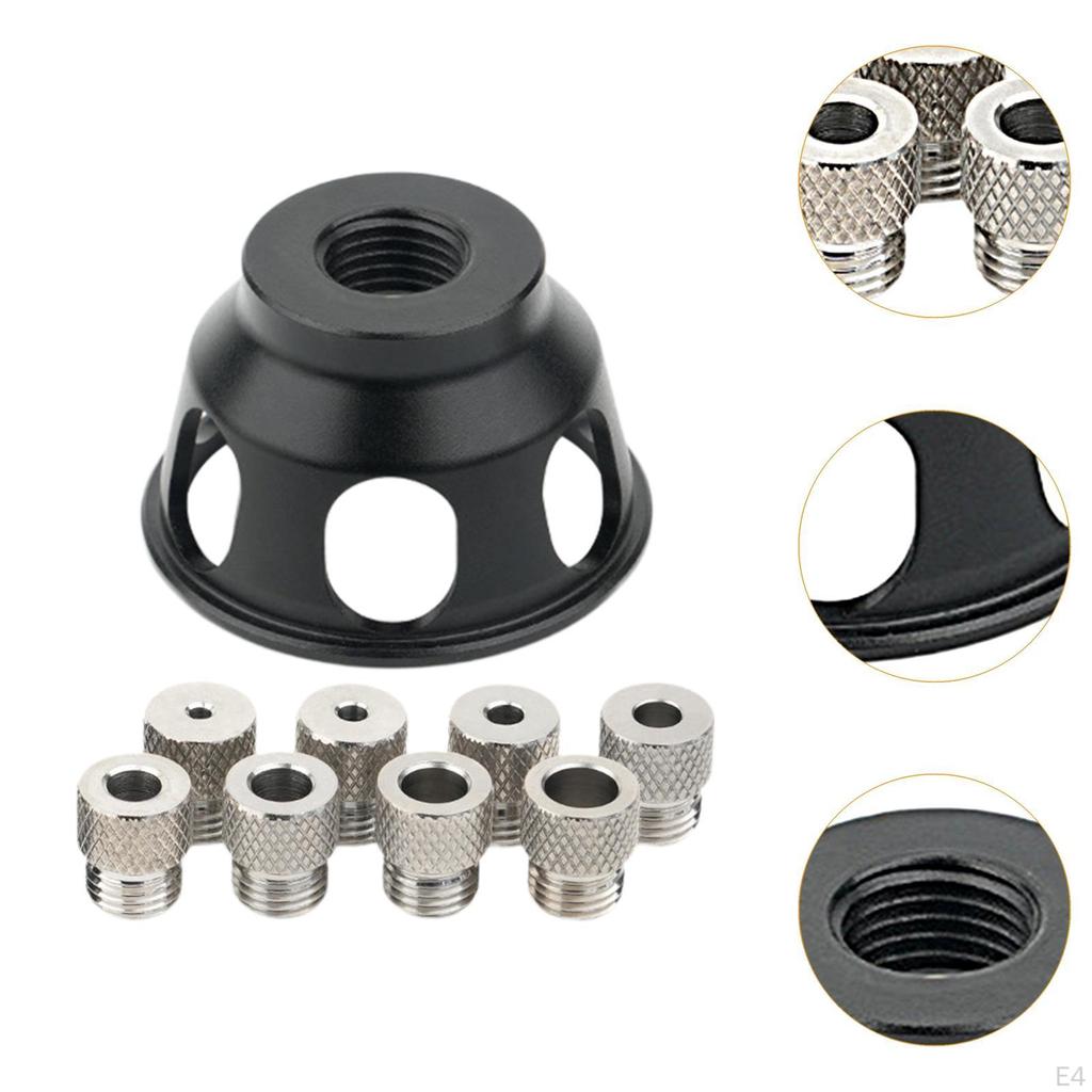 Dowel Gauge Set, Self-centering with Drill Bushing, Hole Punch, Punch for Carpentry Work