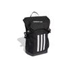 adidas 4Athlts Gestreifter Print Sport-Polyester-Rucksack Unisex-Rucksack Schwarz FJ4441
