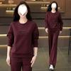 Spring and Autumn Fashion Suit Women's Western Style Casual Two-piece Loose Slim Sportswear