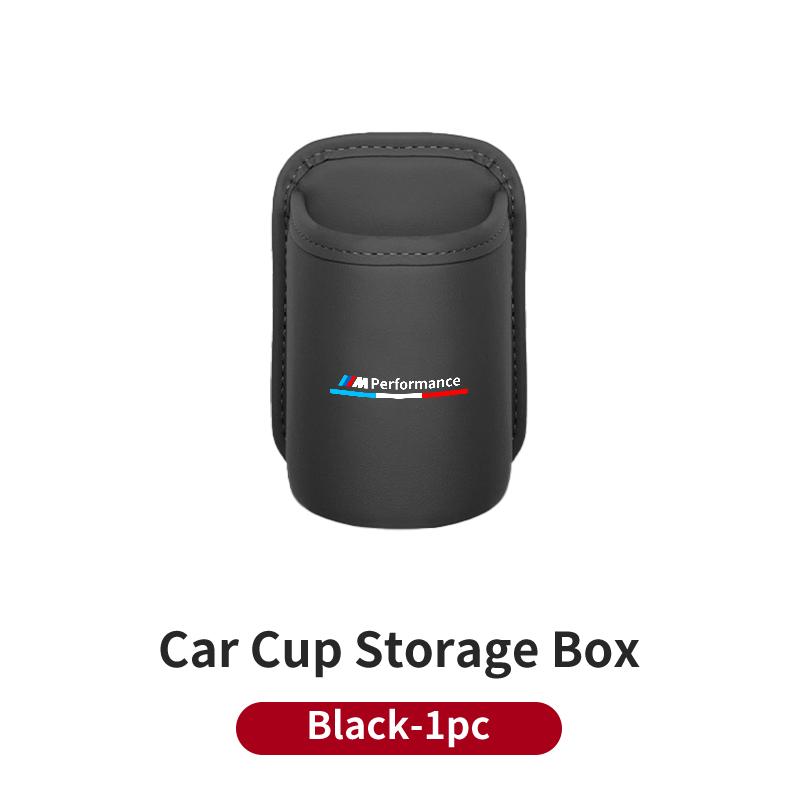 

2025 Hot Leather Car Door Cup Holder Organizer Storage Bin Drink Rack Auto Cup Holder Car Interior Accessories For BMW Motorspor