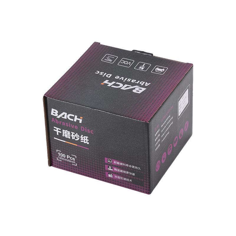 6-Inch 17-Hole Flocking Purple Clay Sanding Disc for Dry Sanding