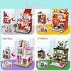Exquisite Abs Plastic Mini Building Blocks For City Street Scenes And Shops