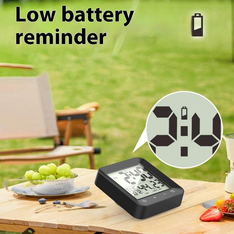 Bathroom Timer Clock Shower Clock,Waterproof for Water Sprays Bathroom Clock Wall Mount,Displays Time,Temperature Date