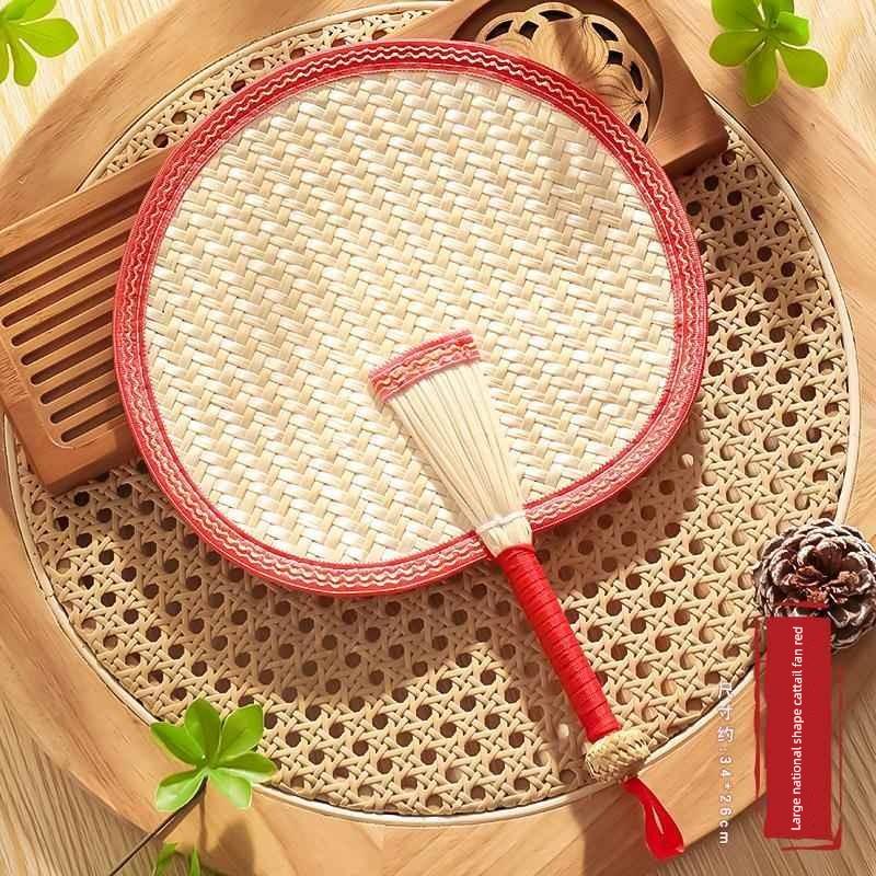 Summer Hand-Woven Traditional Baby Mosquito-Repelling Fan for Children