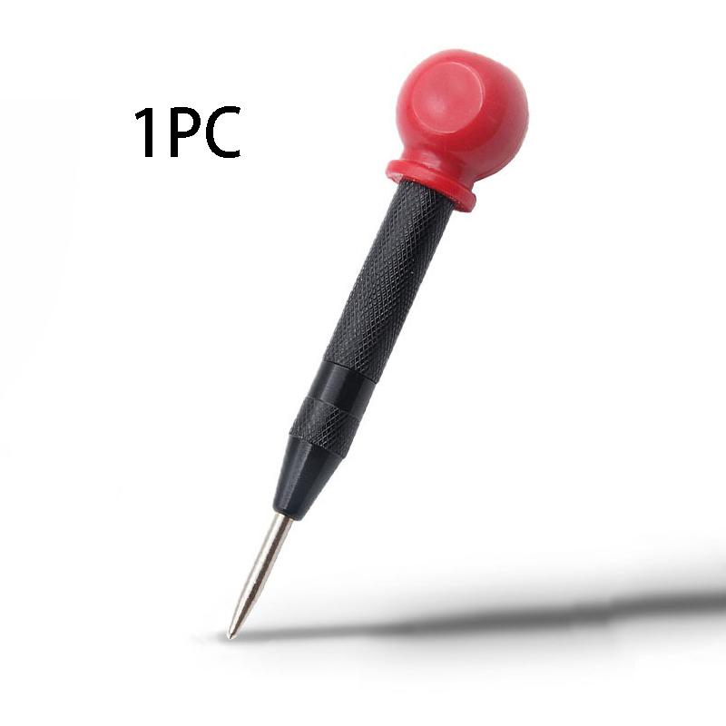 1PC Chrome Vanadium Alloy Steel, Ergonomic Red Handle, Precision Centering for Metalworking & DIY Projects