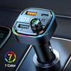 C26 Car FM Transmitter Dual USB Type-C Bluetooth Wireless Speaker Hands-Free MP3 Player with 3.1A Fast Charger Car Accessory