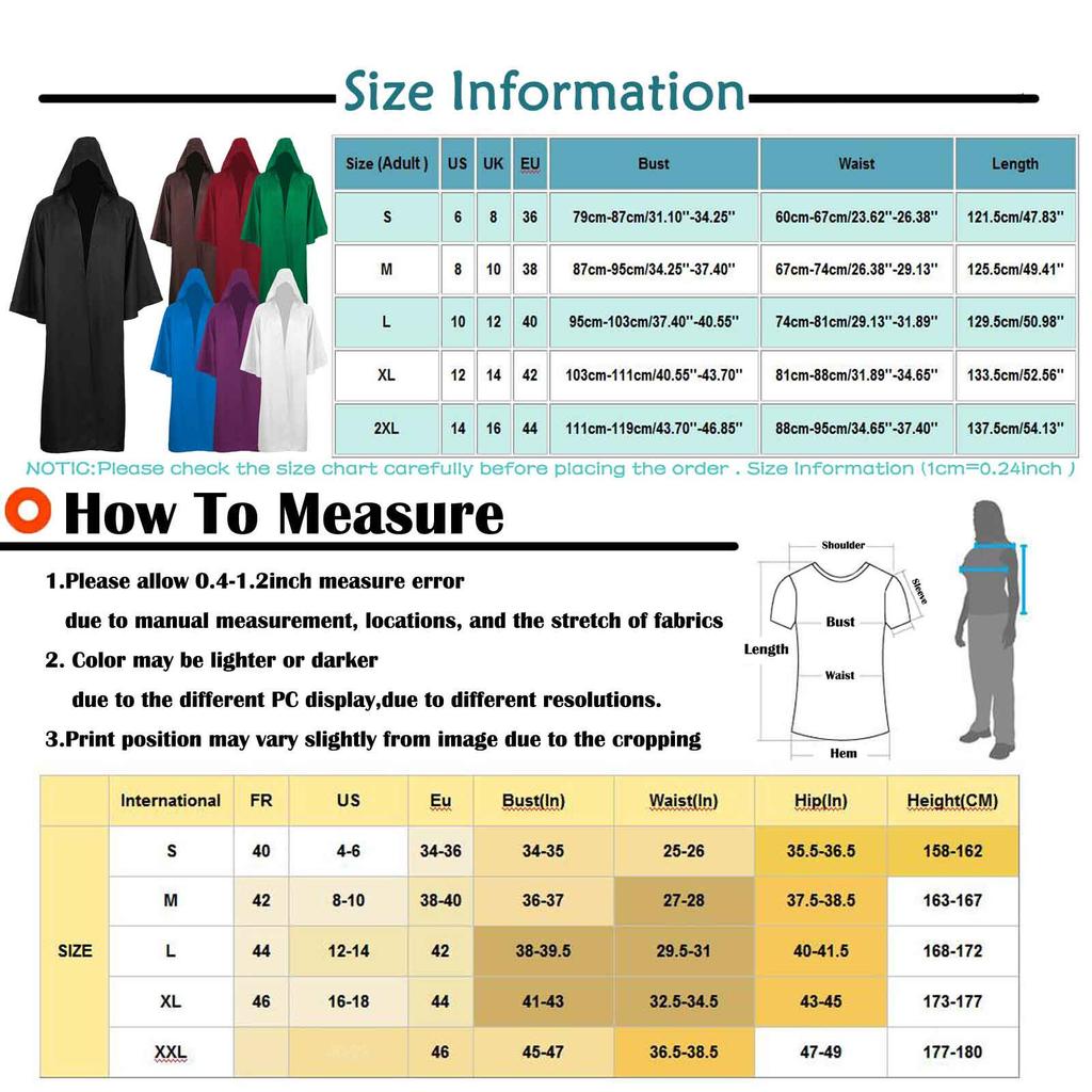 Men's And Women's Halloween Costumes Grim Cloak Hooded Capes Jacket Long Coat