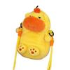 Animal Doll Capybara Plush Crossbody Bag Persimmon Cartoon Plush Shoulder Bag  Office