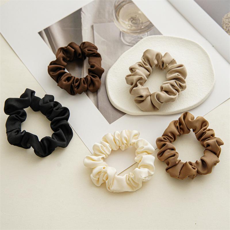 2025 Chic Satin Solid Color Hair Ring - Elegant, Versatile French Style Headband for Women