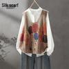 Sybill She Women's Artistic Color-Block Pullover Vest