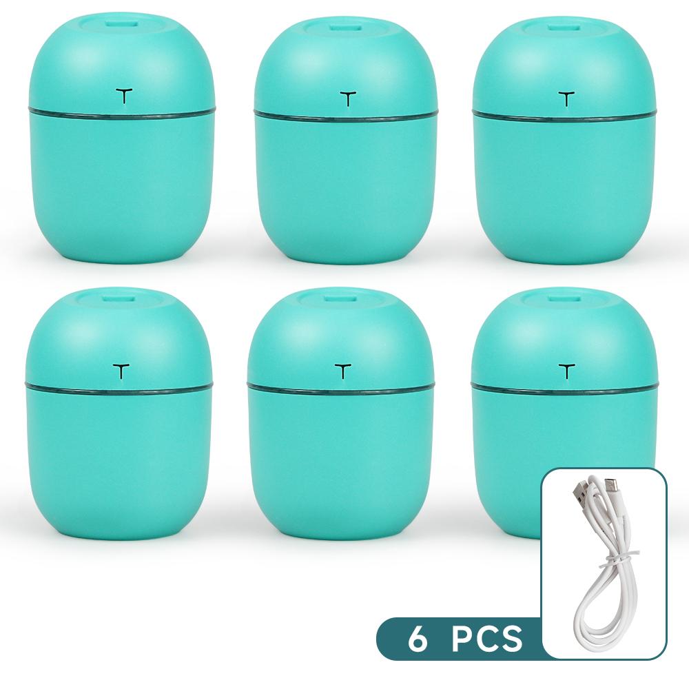 Mini USB Air Humidifier 220ML Portable Ultrasonic Humidifier with Colorful Night Light Quiet Operation for Home Office Bedroom