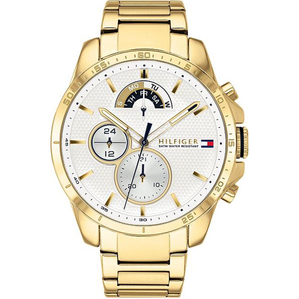 Tommy Hilfiger Historical Collection White Dial Gold Metal Men s Quartz Watch 1791538 белый