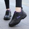 Women's Leather Sneakers Autumn Winter Black Sneakers Women Shoes Waterproof Non-slip Outdoor Walking Sneakers Women Casual Shoe