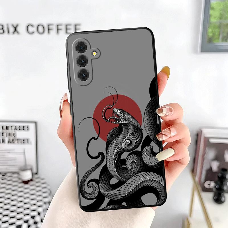 

Black Snake Doodle Soft Phone Case for Samsung A17 A37 A57 A16 A26 A36 A56 A15 A25 A35 A55 A14 A24 A34 A54 A13 A23 A33 A53 A52 A Samsung A16