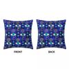 Evil Eye Charm Pattern Pillow Case Greek Eyes Mati Amulet Colored Polyester Pillowcase Home Decor Zipper Spring Cover