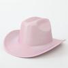 Party Stage Hat Colored Western Cowboy Hat Fine Glitter Laser Wool Jazz Hat