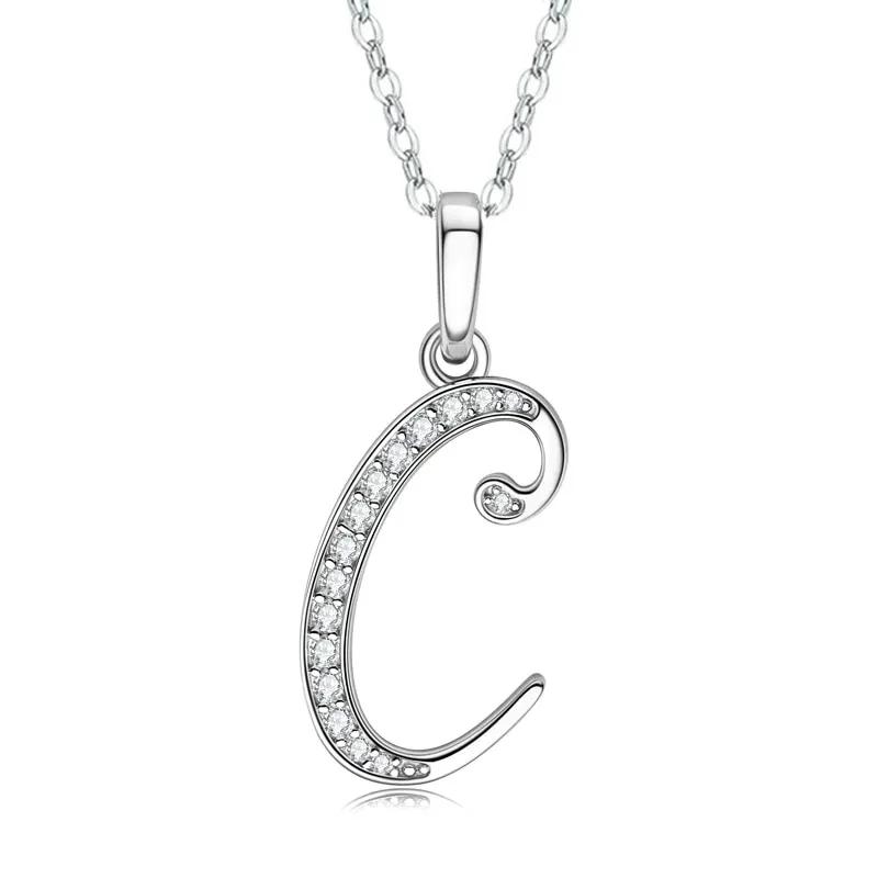 2025 New 26 Letter Zircon Necklace Design, Trendy English Pendant, Fashionable Temperament, High-end Personality, New Necklace