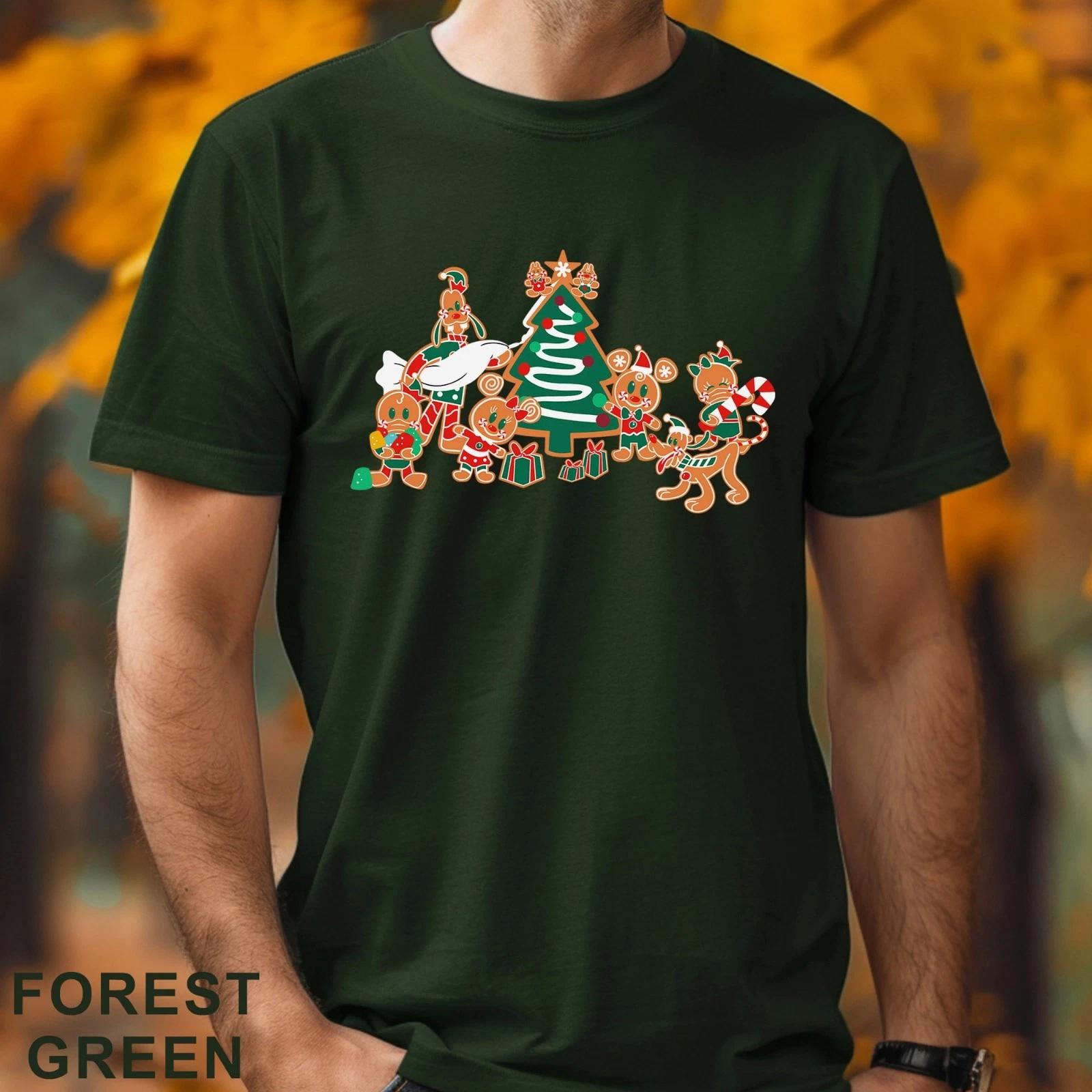 Mickey And Friends Gingerbread Christmas Shirt, Mickey Crew Gingerbread, 203803 2XL