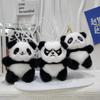 Adorable Plush Panda Keychain Super Soft Short Plush Stuffed Toy Bag Charm