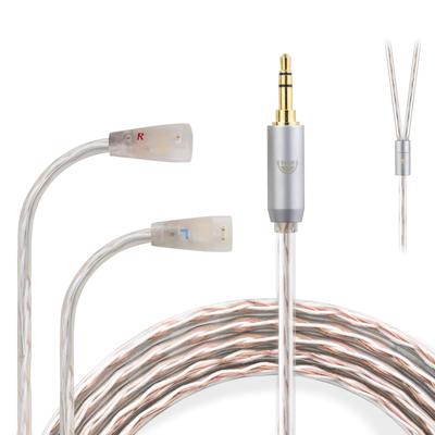Okcsc JBX Recable Cable 2Pin IE Dedicated IE Series Cable Earphone Cable IE Pin 4 Cores for OFC SENNHEISER Compatible with IE80S/IE80/IE8 Etc. 3.5mm