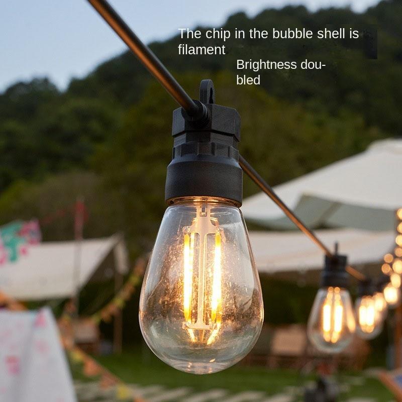 

Уличные солнечные гирлянды светодиодные IP65 водонепроницаемые лампочки Эдисона ретро винтажные рождественские гирлянды украшения для садовой вечеринки волшебная лампа 5 meters 10 bulbs