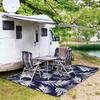 Outdoor Rug  Waterproof for Patios Clearance Reversible Camping Rug Carpet Large Area Rugs Mats for Balcony Porch Beach Picnic