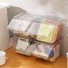 2/4pcs Transparent Plastic Coffee Capsule Holder with Lid Tea Bags Organizer Stackable Food Storage Box for Cabinet Dining Room