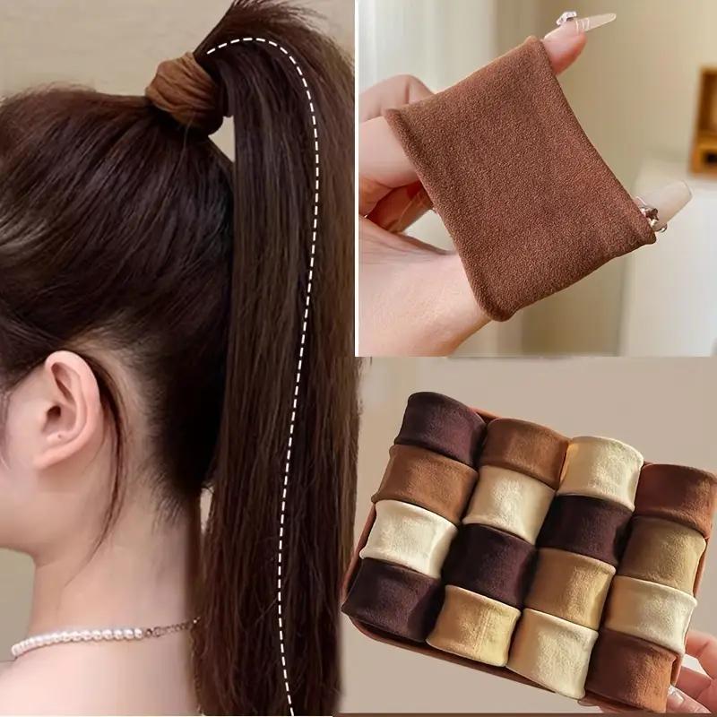 Nuove donne ragazze colorate fasce elastiche per capelli in nylon per coda di cavallo, piccole fasce per capelli, accessori per capelli