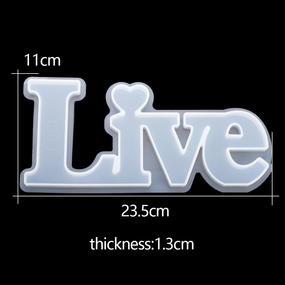 Home Love Silicone Mold Letters Epoxy Resin Mould for DIY Resin Crafts Casting Molds Home Decoration Jewelry Making Tool