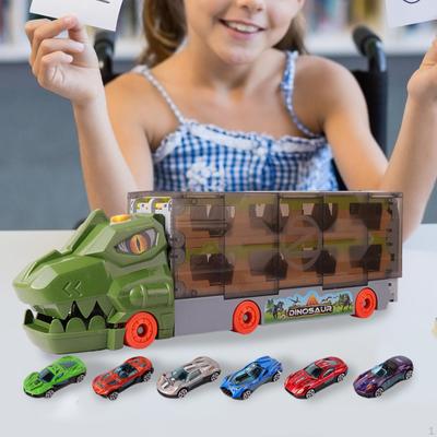 Transport Vehicles Toy Dinosaur Track Interesting Sensory Vehicle Playsets Truck